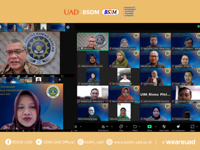 UAD Sukses Menyelenggarakan PEKERTI dengan 9 Mitra Perguruan Tinggi